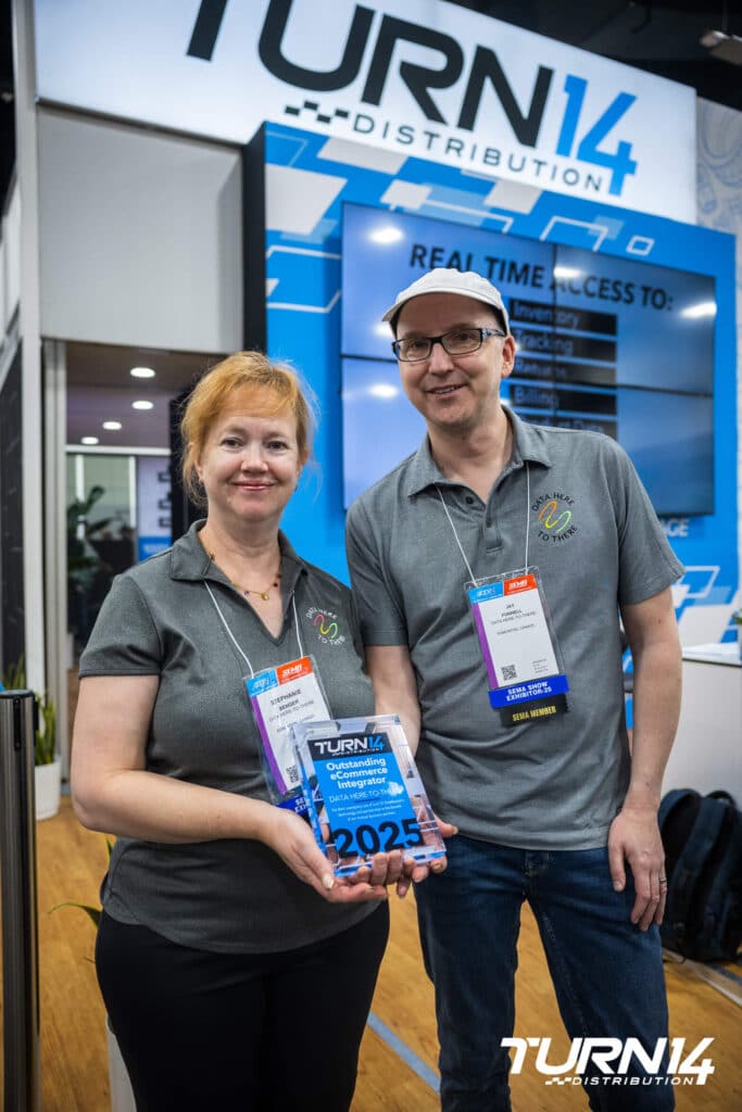 Data Here-to-There Inc. | DH2T Recognized by Turn 14 Distribution with Outstanding eCommerce Integrator Award